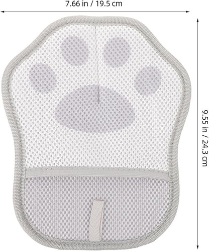 POPETPOP 3pcs Pet Grooming Gloves Set Electrostatic Hair Removal Mitts for Dogs and Cats, Soft Bathing and Shedding Brush, Reusable Pet Hair Catcher for Grooming and Cleaning