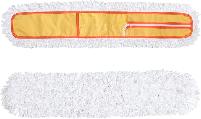 36" Microfiber Mop Pads 2 Pieces Just Fit CLEANHOME Industrial Dust Mop: B08R3F1ZZM,Yellow