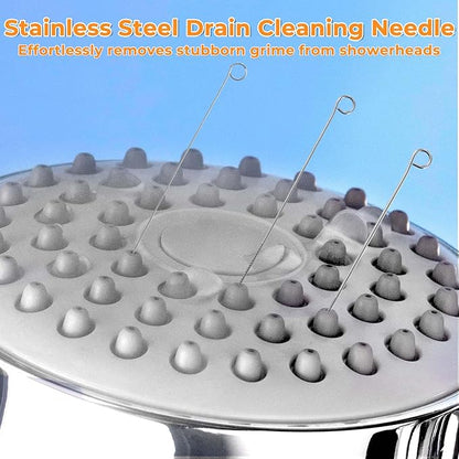50PCS Shower Head Cleaning Brush, Multifunctional Shower Head Cleaner Tool Anti-Clogging Crevice Cleaning Brush Nozzle Unclogger with Protective Cover & Storage for Showerhead Small Hole Nozzle