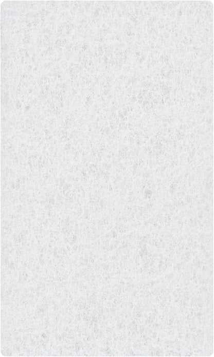 Restaurantware RW Clean 6 x 3.5 Inch Scouring Pads 10 Multi-Purpose Scrub Pads - Not Abrasive Heavy-Duty White Nylon Scrub Pads For Cleaning For Cleaning Or Scrubbing Versatile