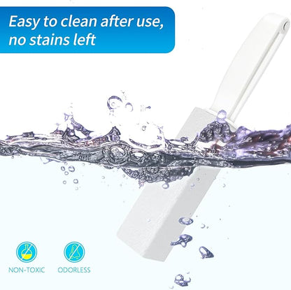 4TH Pumice Stone for Toilet Bowl Cleaning，Pumice Sticks (White)