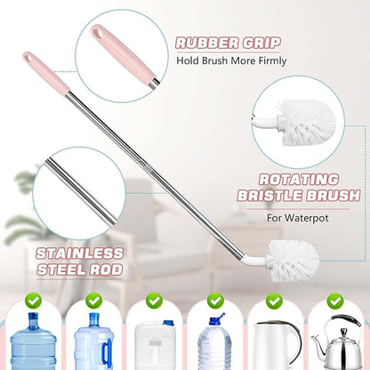 5 Gallon Water jug Cleaning Brush，2 Pack Bucket Brush, Kettle Brush, Cleaning Extra Long Bottles, 5 Gallon Jug Cleaner, Water Bottle Brush，Carboy Brush.