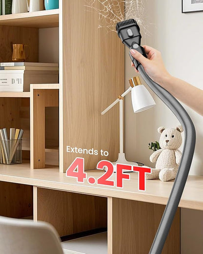 Cordless Vacuum Cleaner for Milwaukee Battery, 7-in-1 Lightweight Stick Vacuum with HEPA Filter, 35KPA Suction, 350W Brushless Motor, 3 Modes for Carpet, Floor, Car (Battery Not Included)
