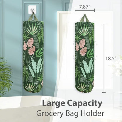 SYIPO Plastic Bag Holder, Reusable Grocery Bag Organizer, Wall Mount, 1 Pack, Seaweed | 1 Pack