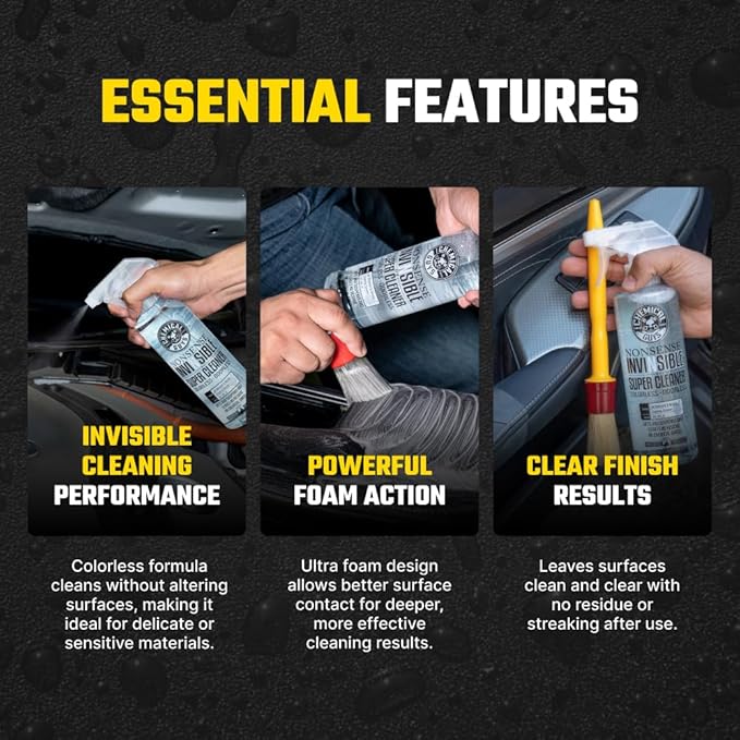 Chemical Guys Nonsense, Odorless Cleaner For Car Interior and Exterior All Purpose Cleaning Spray for Vinyl, Rubber, Plastic, Carpet, Upholstery, and Engine Bays Foaming Deep Cleaning Formula 16 oz
