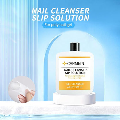 Nail Cleaner & Brush Cleaner & Gel Nail Polish Remover, 40ml/1.35fl.oz Must-Have Nail Care Trio (Nail Brush Cleaner setC)