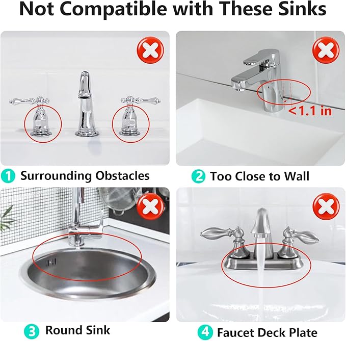 17.7'' Faucet Mat for Kitchen Sink Splash Guard[7° Slope Fast Self-draining][Snap Lock Fit] Folding Kitchen Sink Faucet Mat Splash Guard Kitchen Sink Area Water Splash Guard Behind Faucet Draining Mat