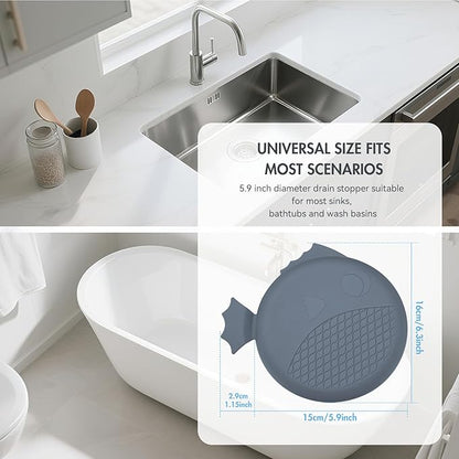 TRAPMATE Shower Drain Hair Catcher, Patented Bathtub Stopper Drain Strainer Kit, Fast Drainage Stainless Steel Shower Drain Cover for US Standard Flat Drains of Bathroom and Shower Room