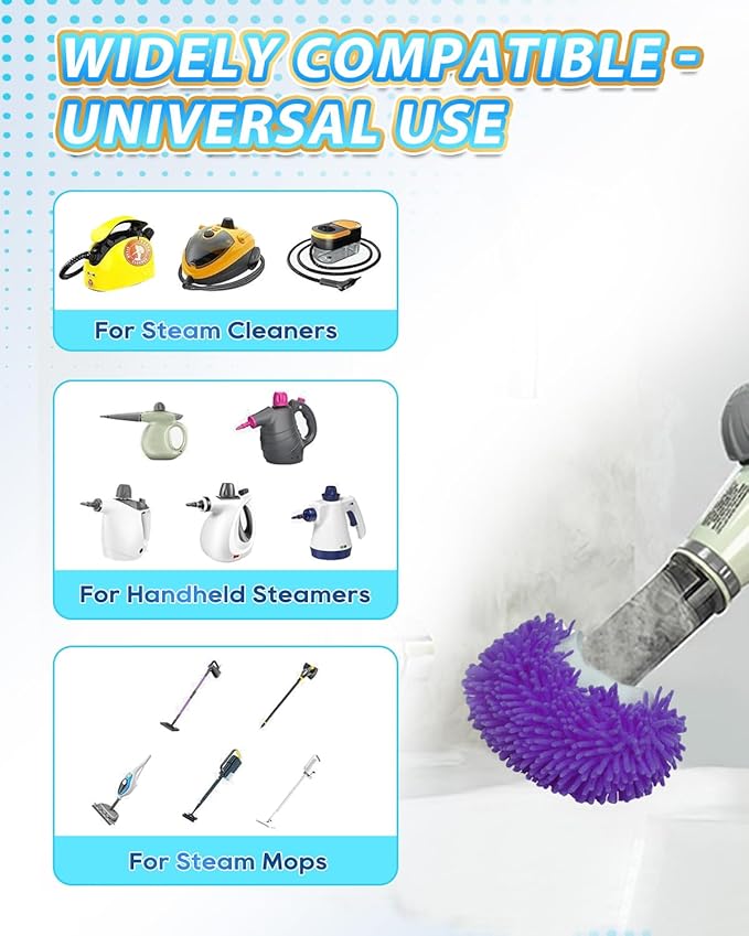Handheld Steam Cleaner Pads Cloth Steamer Attachments Steam Mop Accessories Compatible with Bissell Steam Shot/Wagner Spraytech/McCulloch/PurSteam Universal Reusable Washable Steam Pad Clothes Cover