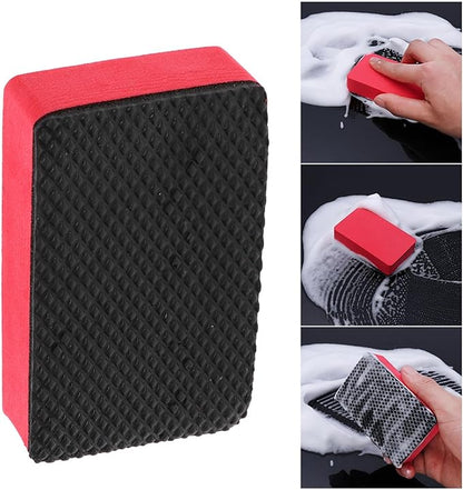 Car Magic Clay Bar Pad Decontamination Sponge Car Detailing Sponge Block Cleaning Smooth Eraser Wax Polish Pad Car Cleaning Tool(1Pcs)
