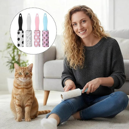 12 PCS Mini Lint Roller 360 Sheets Rollers for Pet Hair Extra Sticky Travel Size Pet Hair Remover Compact Lint Roller for Clothes Portable Sticky Remover Dust Furniture Car Seat Gift Bags