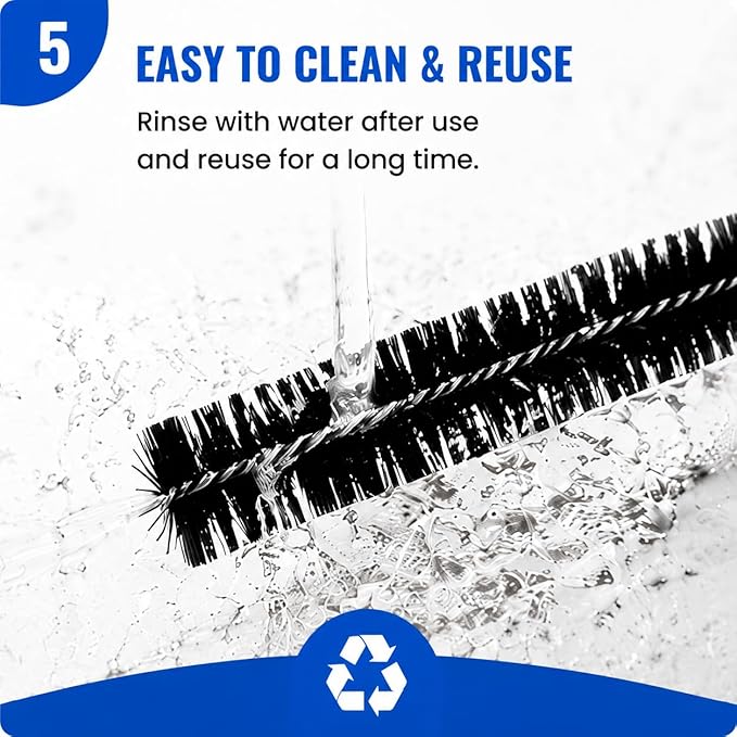 Dryer Lint Brush Vent Cleaner Lint Trap Cleaning Tool Dryer Vent Brush Long Flexible with Wood Handle 27.95Inches Medium Size for Dryer Vent Cleaning DIY Enthusiasts Homeowners (1, PCS)