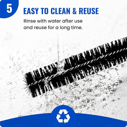 Dryer Lint Brush Vent Cleaner Lint Trap Cleaning Tool Dryer Vent Brush Long Flexible with Wood Handle 27.95 Inches Medium Size for Dryer Vent Cleaning DIY Enthusiasts Homeowners (2, PCS)