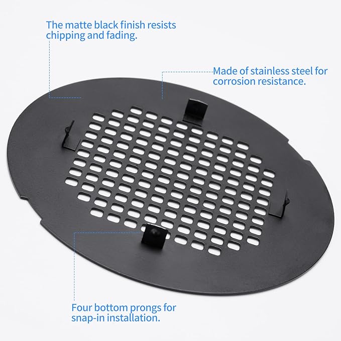 Shower Drain Cover, Shower Drain Hair Catcher Snap-in Replacement Strainer, Chrome Plated Round Grate, Drain Protector Designed for 4.25" D Standard Round Shower Drains