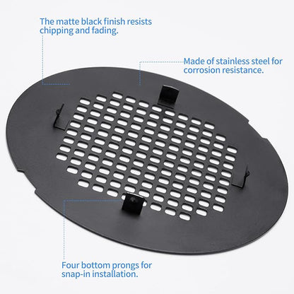 Shower Drain Cover, Shower Drain Hair Catcher Snap-in Replacement Strainer, Chrome Plated Round Grate, Drain Protector Designed for 4.25" D Standard Round Shower Drains