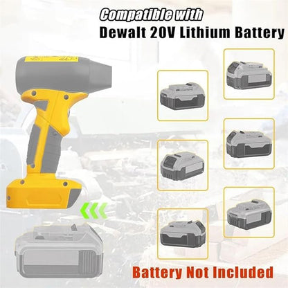 Mini Jet Dry Blower Turbo Fan Compatible with Dewalt 20V Max Battery,130000RPM Portable Handheld Cordless Blower for Car,Workshops,Lawns and Leaf Cleaning(no Battery)