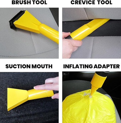 Koolatron 12 Volt Wet/Dry Canister Vacuum Cleaner - Handheld Car Cleaner with Attachments & Heavy Duty Suction, Compact and Portable Design, Ideal for Cleaning Vehicle, Truck, Carpet, Floor Etc