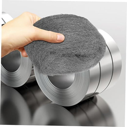 2 Rolls of Coarse Steel Wool Pads Reusable Wire Cleaning Wool for Rust Removal Polishing Wood and Metal Surfaces Flexible Wire Mesh Buffing Tool