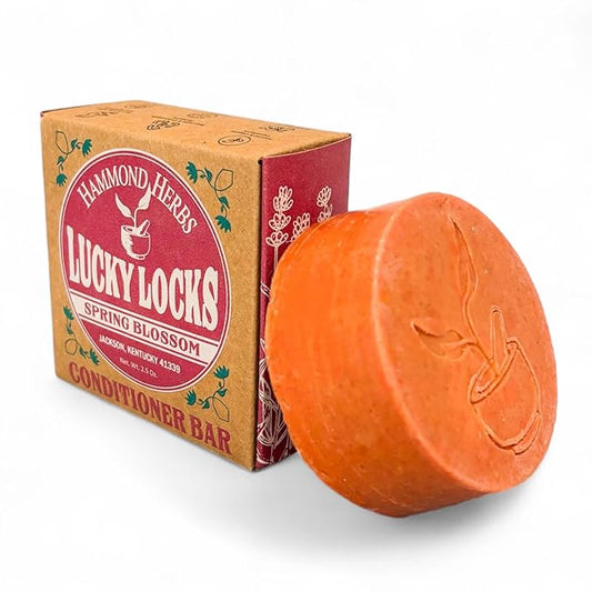 Lucky Locks | Pick Your Scent | Natural Conditioner Bar | Zero Waste Hair Care | Sulfate Free (Spring Blossom)
