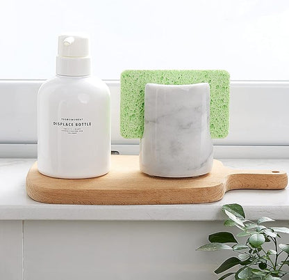 Marble Sponge Holder Sink Sponge Caddy for kichen counter Drying Rack for Sink Organizer Modern Stone Kitchen Sink Caddy