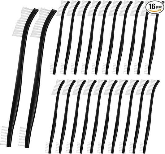 22Pcs Small Cleaning Brushes Set with Nylon Bristles – Mini Stiff Detailing & Crevice Brushes for Jewelry, Cars, Kitchen, and Tight Spaces