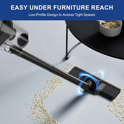 SOWTECH Corded Vacuum Cleaner, Super Power Suction Stick Vacuum Cleaners for Home, 6-in-1 Lightweight Hard Floor Vacuum Removable Handheld Vac, Portable Vacuum for Pet Hair