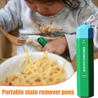 Instant Fabric Stain Eraser Pen – portable oil-removing pen, water-free cleaner | quick-action chili oil hot pot remover, travel-friendly fabric care accessory for office home outings