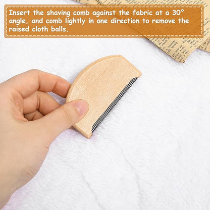 Thinp 3 Pcs Wool Cashmere Comb, Sweater Comb to Remove Pilling Manual Fuzz Fabric Pilling Remover Portable Depillers for Clothing Garments Cashmere Woolens Coats