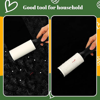 Zhehao 40 Pack Mini Lint Rollers 1200 Sheets Travel Size Lint Removers Portable Roller for Clothes Pet Hair Furniture Couch Carpet Car Seats(Normal Size, 8.85x 1.77 Inches,Black)