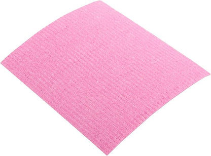 Restaurantware Swedish Dishcloths Pack of 200 Cellulose Reusable Absorbent Pink Kitchen Towels, Washable Quick-Dry Dish Towels, Sustainable Pink Cleaning Cloths Super-Absorbent Biodegradable Odorless