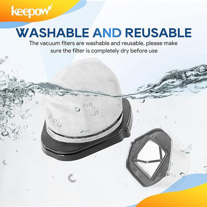 KEEPOW Vacuum Filter Replacement for Shark Cordless Handheld Vacuum SV780 SV75Z SV728N SV726N, Replacement Part# XF769, XSB726N (4 Pack)