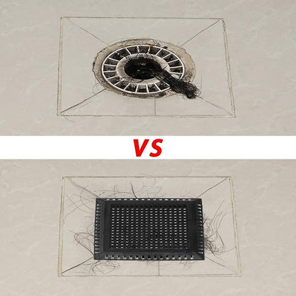 Hair Catcher/Drain Strainer/Shower Drain Cover for Bathroom Floor Drain, Stainless Steel and Silicone (Patented Product)