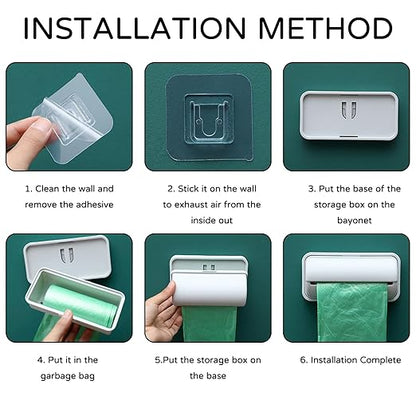 2 Pcs Small Bin Liner Kit,Trash Bag Dispenser for Bottom of Can,Trash Can Liner Dispenser,Trash Can Bag Dispenser,Small Trash Bag Dispenser,Fine Liner Trash Bags,for Kitchen Bathroom Toilet