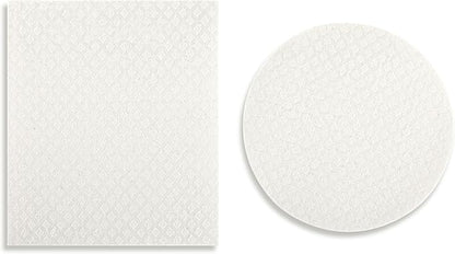 DEMDACO Reusable Biodegradable Kitchen Cleaning Dish Cloth from Design Serving Collection 6 x 7 Inch Cotton Blend Lime Assorted Set of 2