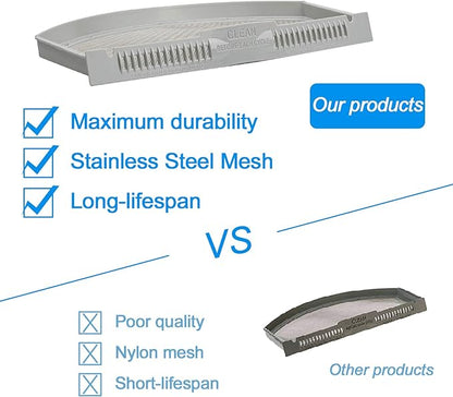 Upgraded WE03X23881 Dryer Lint Screen Filter Replacement for GE Dryer, GTD65EBSJ3WS GTD33EASK0WW GTD42EASJ2WW GTD42GASJ2WW GTD45EASJ2WS PS11763056 Stainless Steel Metal Screen with Cleaner Kit Brush