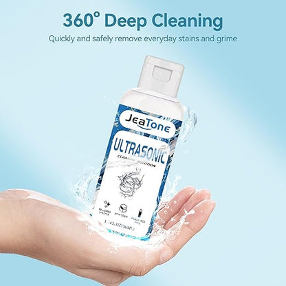 Ultrasonic Jewelry Cleaner Solution for Ultrasonic Cleaner Machine, Professional Cleaning of Jewelry, Diamonds, Gold, Silver, Remove Odors, Discoloration & Stains 50ml