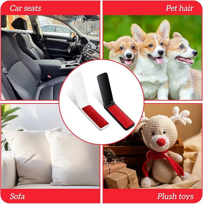 6PCS Foldable Lint Brush for Clothes Travel Size mini lint Brush Portable Reusable Compact Lints Brushes Removal for Pet Hair Remover Clothes Furniture Couch