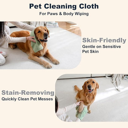 80 Pack Microfiber Cleaning Cloth Roll Reusable Paper Towels 12"x12" Tear Away Cloth,Absorbent Dish Rags for House Kitchen,Wash Cloths,Lint Free Rags for Window Cars Cleaning Supplies