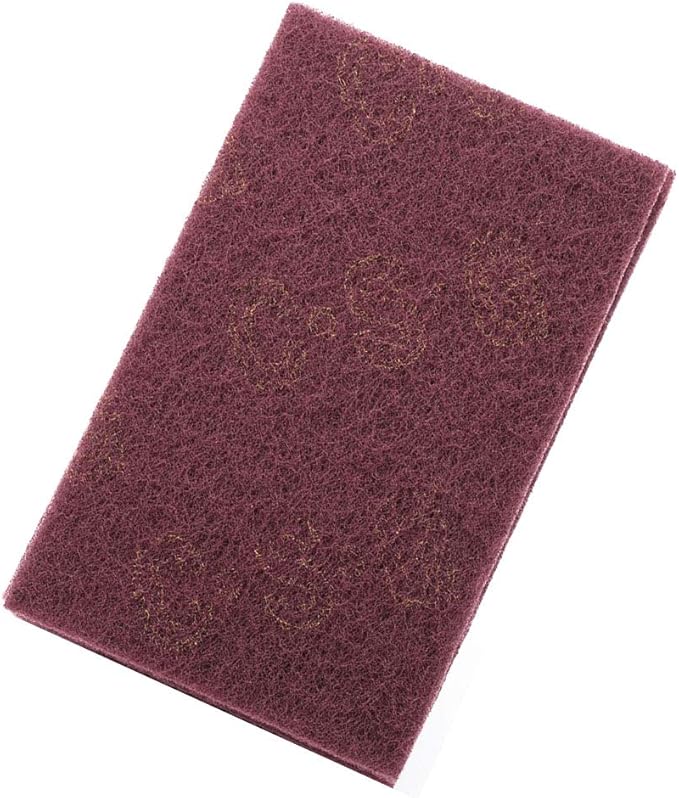 Professional Abrasive Scouring Pads Heavy Duty Industrial Strength Cleaning Sponges for Tough Grime Pots Pans BBQs Ovens Griddles Fine Red Coarse Green 5 Piece Set (Red)