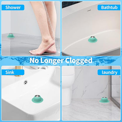 Aluvor Shower Drain Hair Catcher Bathtub Drain Cover Shower Protector for Pop-Up & Regular Drains