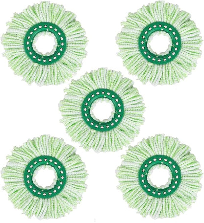 Mop Head Replacement for Libman Tornado Spin Mop System, Resuable Microfiber Mop Refill Pad, Easy to Replace, Machine Washable（5 Pack）