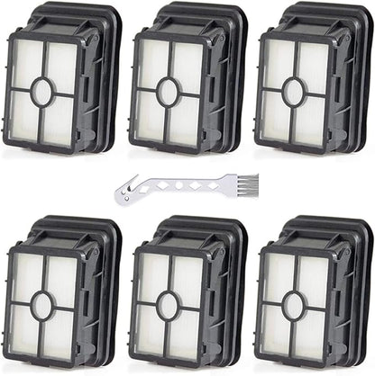 6 Pack 1866 Replacement Filters Compatible with Bissell Crosswave 1785 2306 2551 1866 2554 2590 2593 2596 CrossWave Cordless Max All in One Wet-Dry Vacuum Cleaner, Compare to Part # 1608684