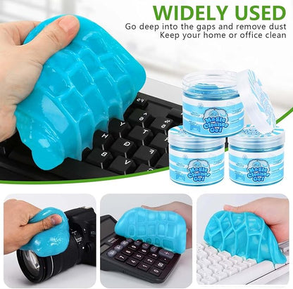 SenseYo 4 Pack Car Cleaning Gel Putty Slime, Car Interior Cleaner Detailing Tools for Notebook Keyboard Camera