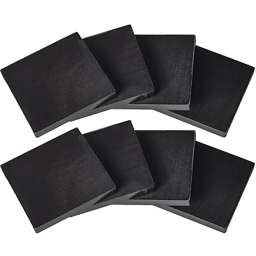Weldable 5/16 Inch Hot Rolled Mild Steel Plate Mill Finish (4 x 4 Inch, Pack of 8) - Made in USA