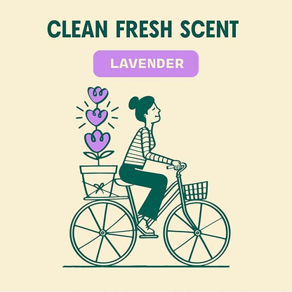 Aunt Fannie's Ultra Concentrated Floor Cleaner Vinegar Wash, Multi-Surface Solution Mopping, Makes 16 Gallons, Lavender Scent, 32 oz. (Pack of 6)