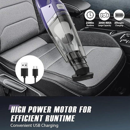 Handheld Vacuum Cordless — 3-In-1 Hand Held Vacuum Rechargeable With 8KPa Suction, Lightweight 1.7 Lbs Handheld Vac, Quick Dust Removal & Cleaning Tool With Accessories Storage For Car, Kitchen & Home