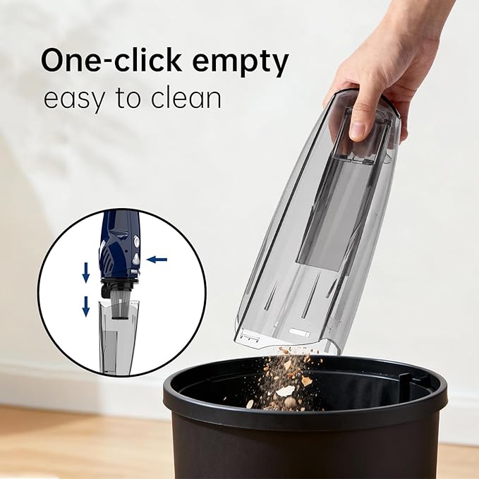 Corded Stick Vacuum Cleaner, 3-in-1 Detachable to Handheld with 180°Left-Right Steering, 14KPA Powerful Suction for Pet Hair on Hard Floors, HEPA Filter, Lightweight with 16.4ft Long Cord