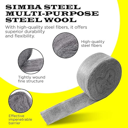 Wool Assortment for Cleaning – 0000 Grade Fine to Coarse Steel Wool Pads & Rolls, Multiple Pack Sizes and Length Options (2" x 30ft (2 Pack))