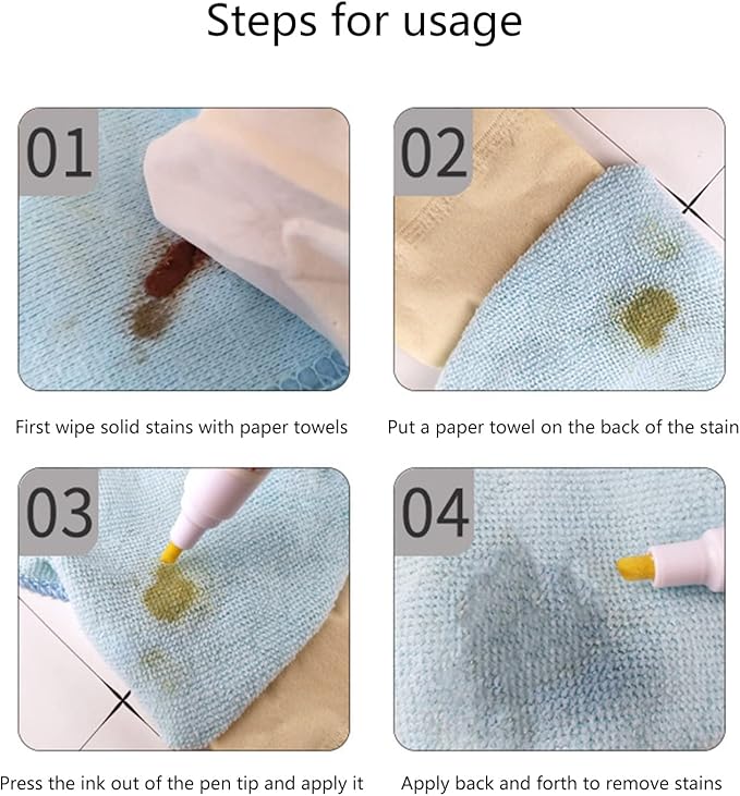 Portable Stain Remover Pen Decontamination Pen Dust Cleaner Oil Stain Cleaning Pen Brush Wipe Eliminate Fabric Clothes