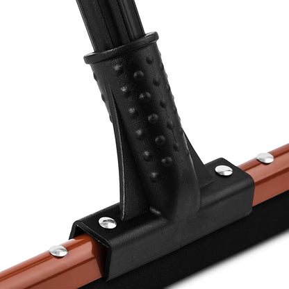 20" Rubber Flex Blade Floor Squeegee Red Steel Handle